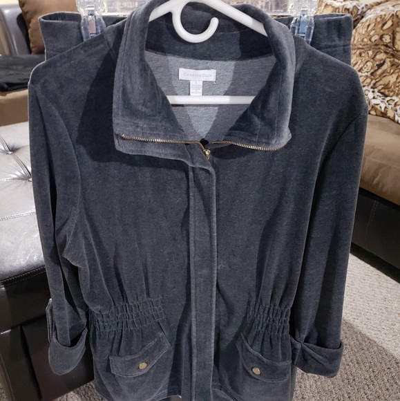 Charter Club Velour Sweatsuit - Picture 1 of 5